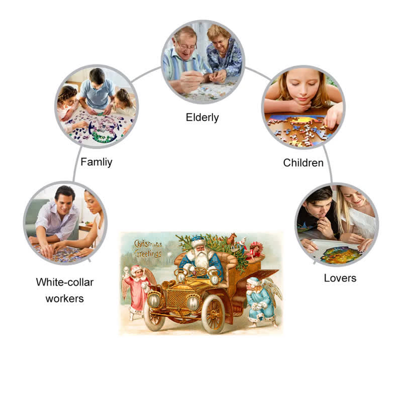 Rubbyoo Christmas Greeting - Wooden Jigsaw Puzzle - image 2