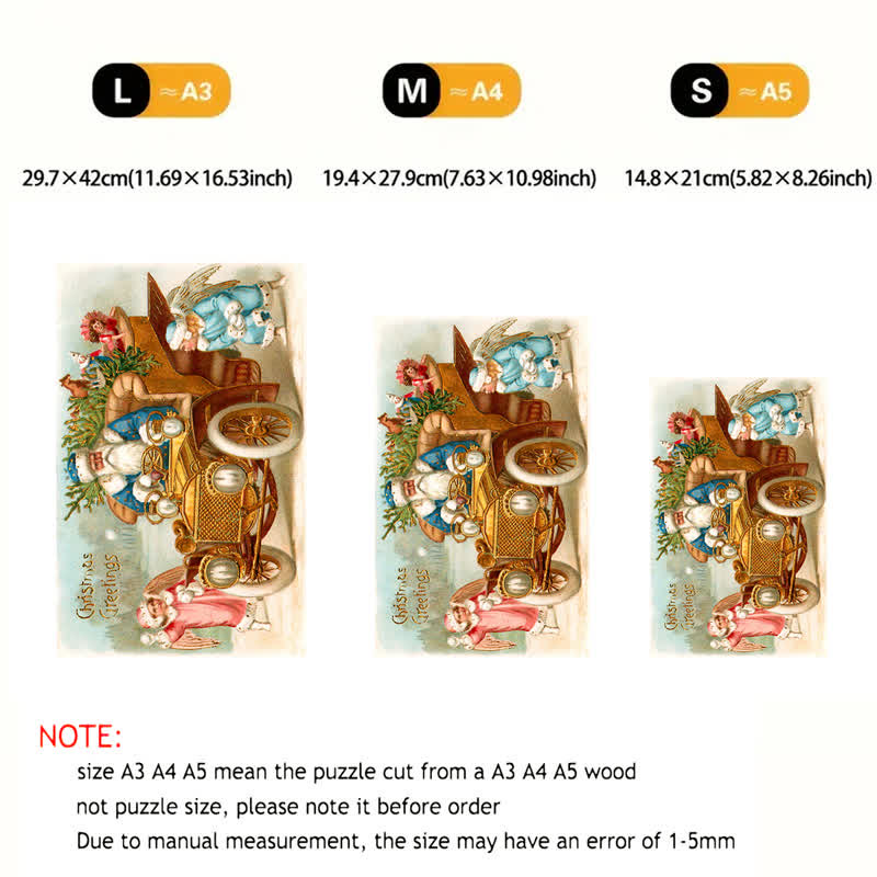 Rubbyoo Christmas Greeting - Wooden Jigsaw Puzzle - image 8