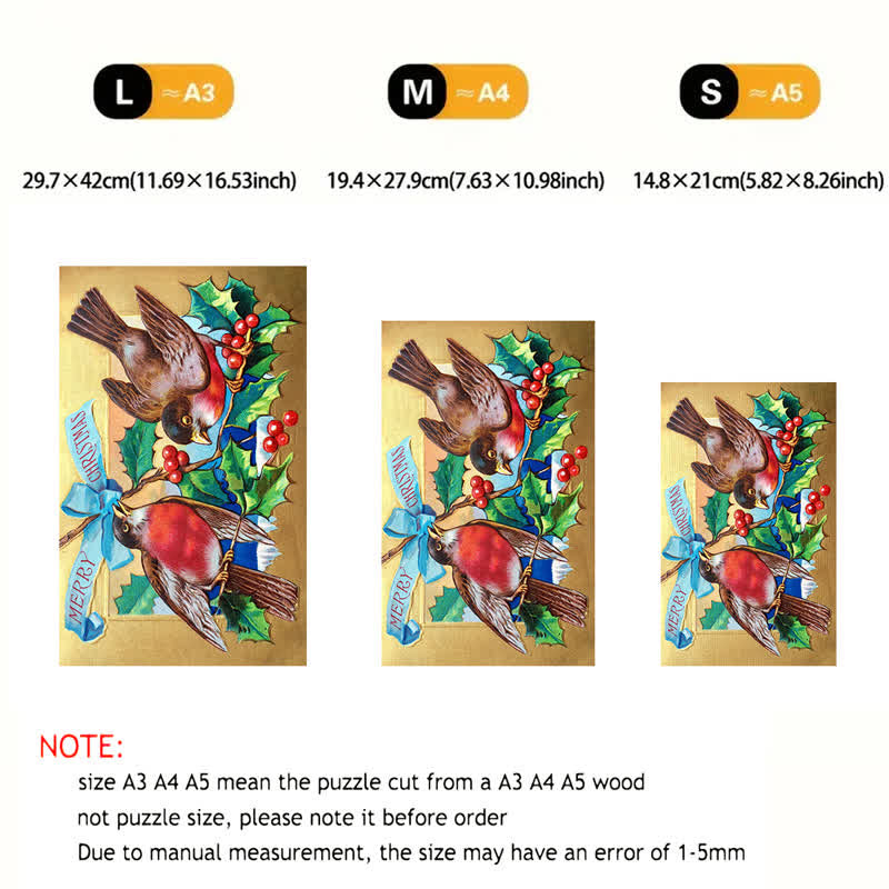 Rubbyoo Explore the Best Christmasbird - Wooden Jigsaw Puzzle - image 7