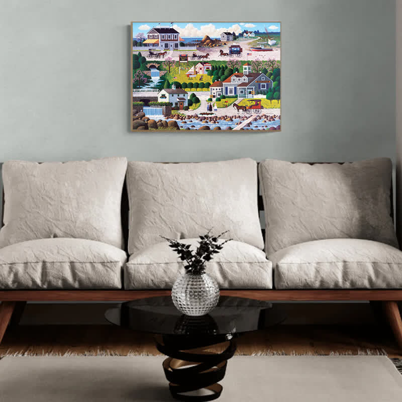 Rubbyoo Churchyard Christmas - Wooden Jigsaw Puzzle - image 3