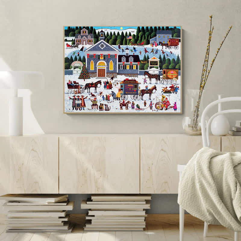 Rubbyoo Churchyard Christmas - Wooden Jigsaw Puzzle - image 5