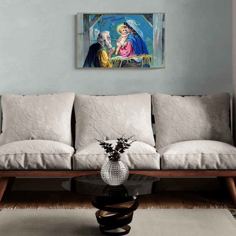 Rubbyoo Christmas Jesus Family - Wooden Jigsaw Puzzle - image 3