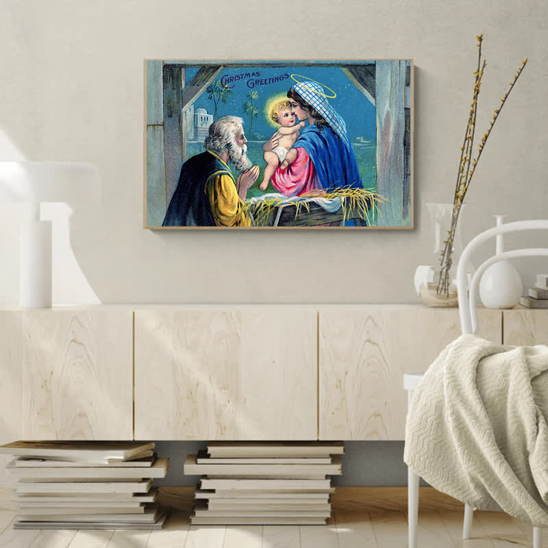 Rubbyoo Christmas Jesus Family - Wooden Jigsaw Puzzle - image 6