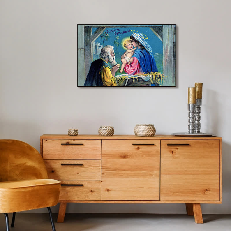 Rubbyoo Christmas Jesus Family - Wooden Jigsaw Puzzle - image 4