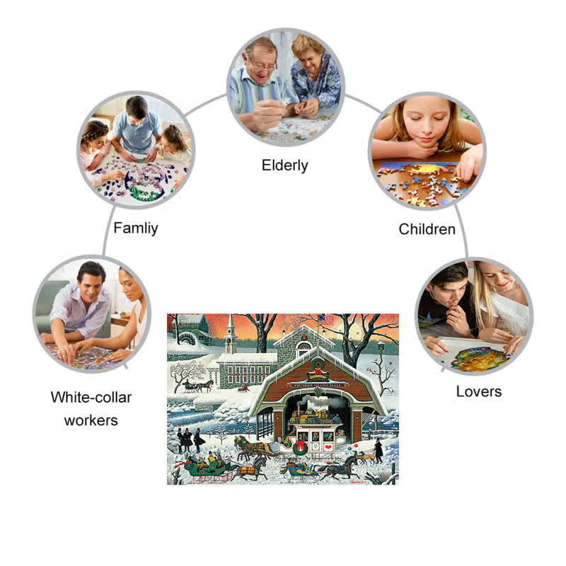 Rubbyoo The Twilight Before Christmas - Wooden Jigsaw Puzzle - image 2