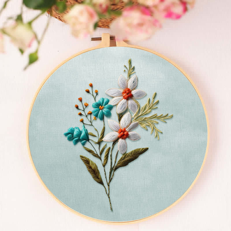 Rubbyoo Embroidery Kit - Beautiful Flower - image 2