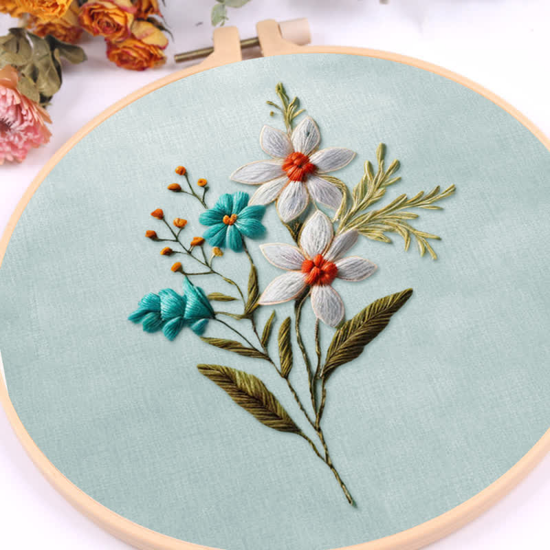 Rubbyoo Embroidery Kit - Beautiful Flower - image 5