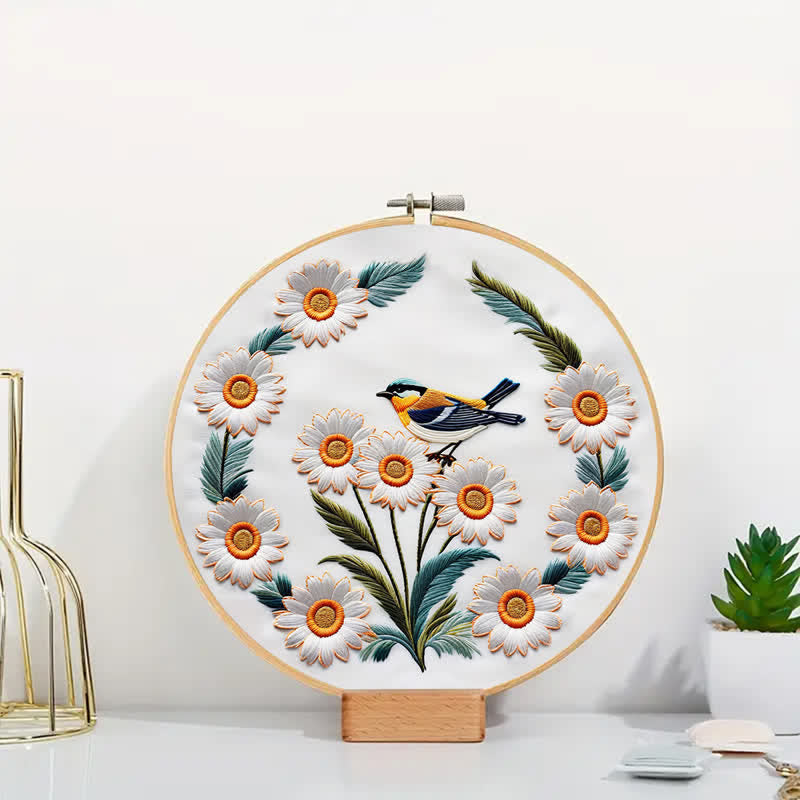 Rubbyoo Embroidery Kit - Garden Bird - image 1