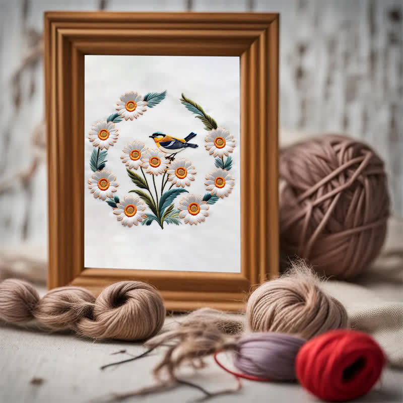 Rubbyoo Embroidery Kit - Garden Bird - image 2