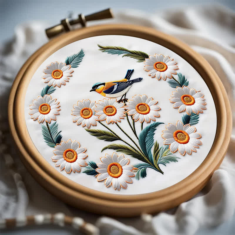 Rubbyoo Embroidery Kit - Garden Bird - image 7