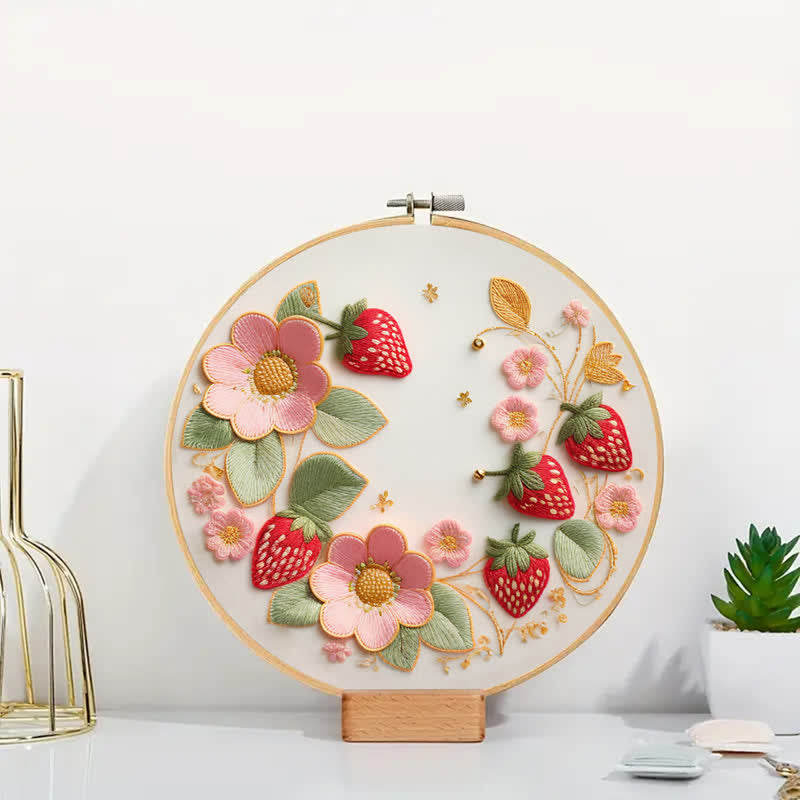 Rubbyoo Embroidery Kit - Strawberries - image 1