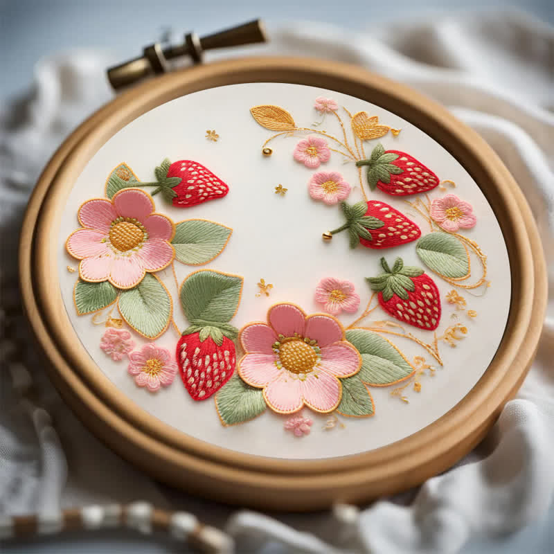 Rubbyoo Embroidery Kit - Strawberries - image 5