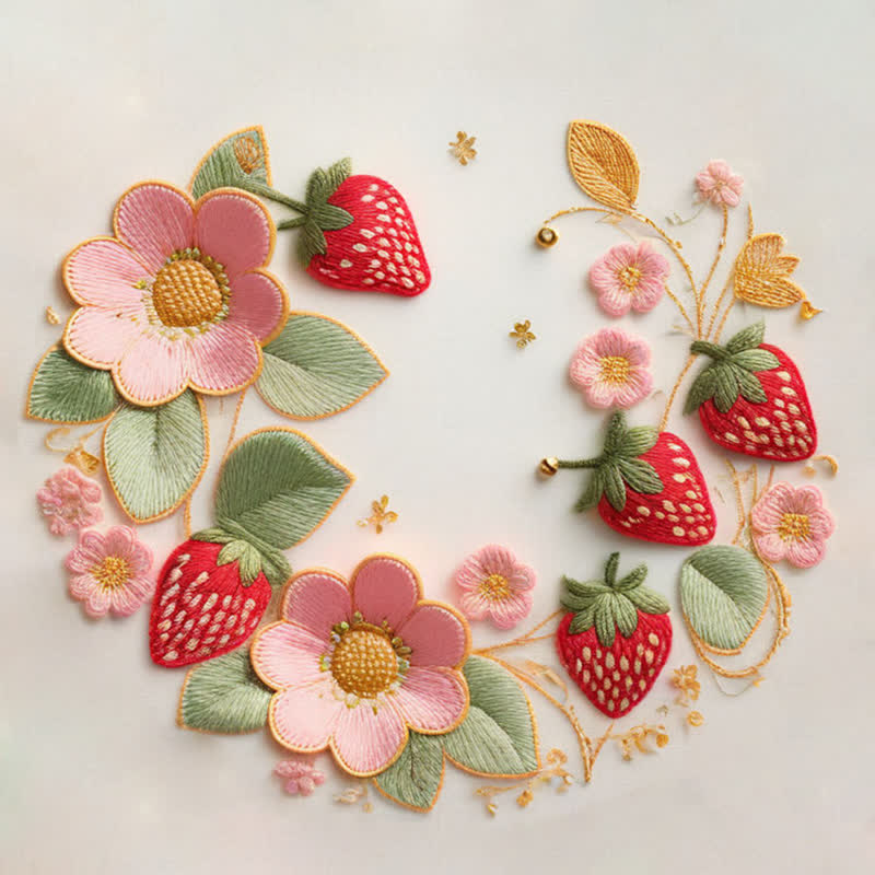 Rubbyoo Embroidery Kit - Strawberries - image 3