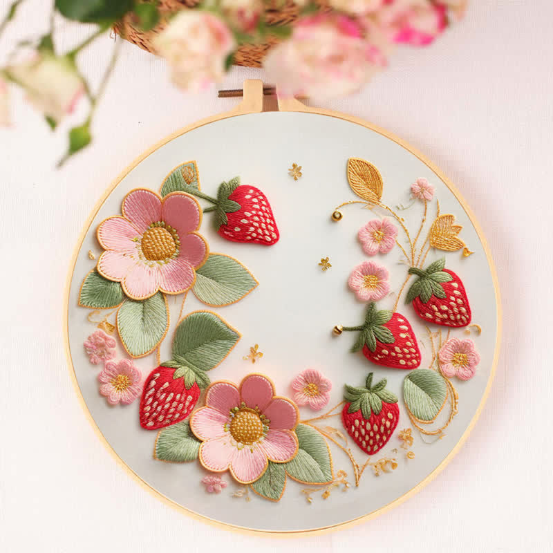 Rubbyoo Embroidery Kit - Strawberries - image 4
