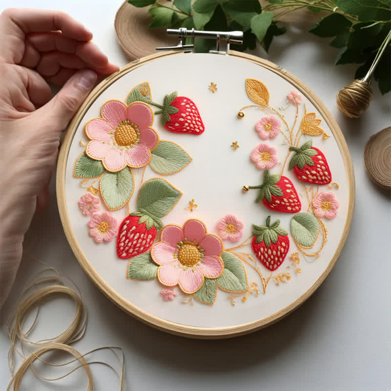 Rubbyoo Embroidery Kit - Strawberries - image 8