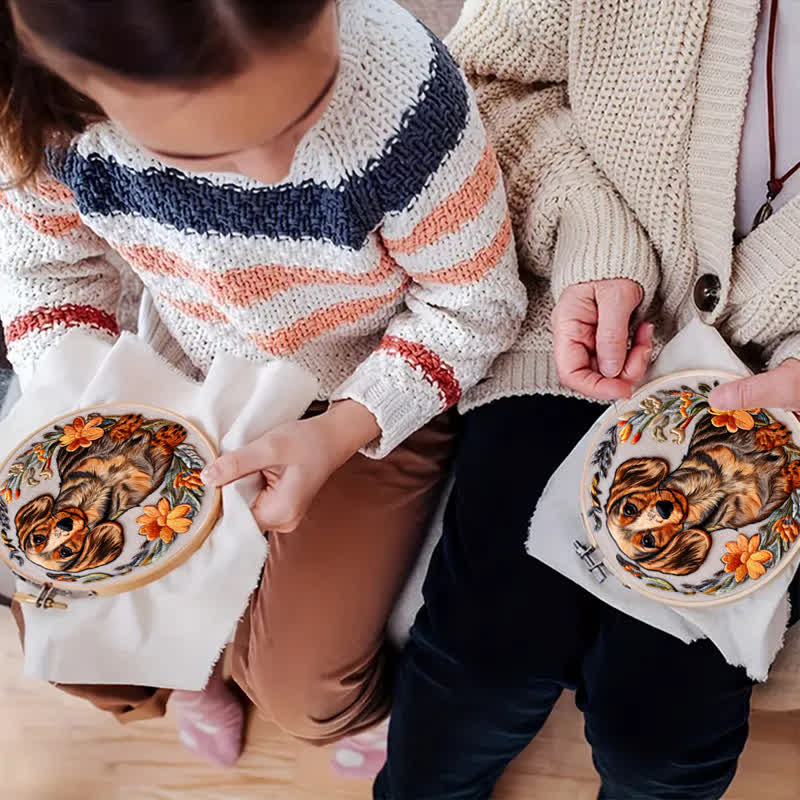 Rubbyoo Embroidery Kit - Dachshund Puppy - image 3