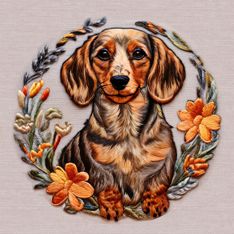 Rubbyoo Embroidery Kit - Dachshund Puppy - image 9