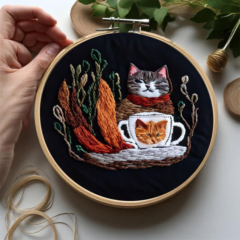 Rubbyoo Embroidery Kit - Cute Cat - image 6