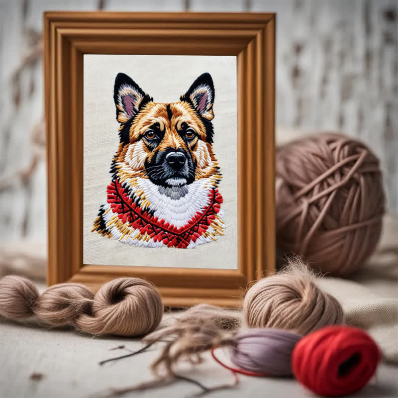 Rubbyoo Embroidery Kit - German Shepherd - image 3