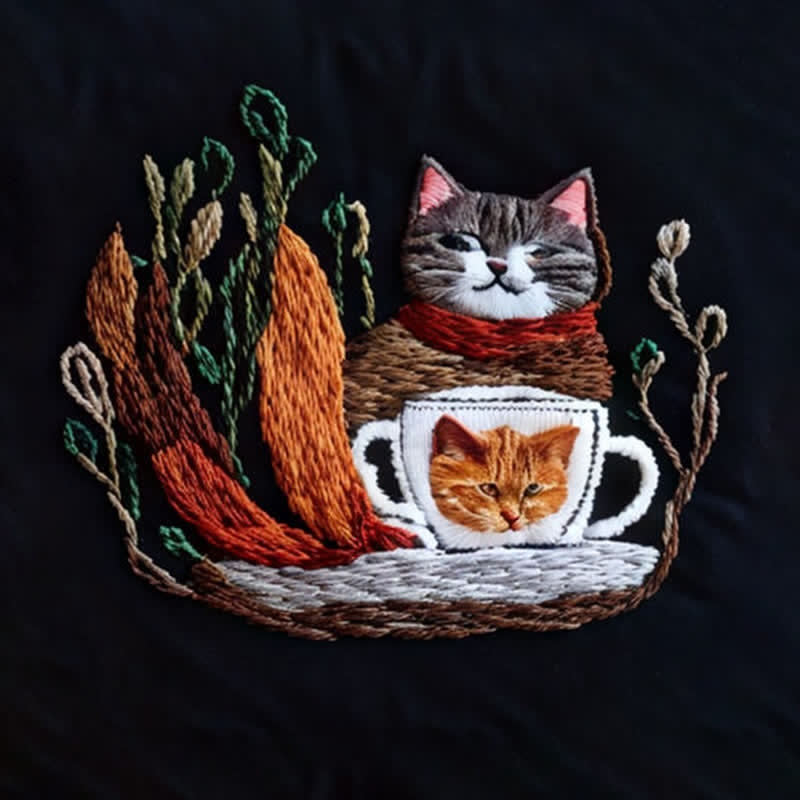 Rubbyoo Embroidery Kit - Cute Cat - image 9