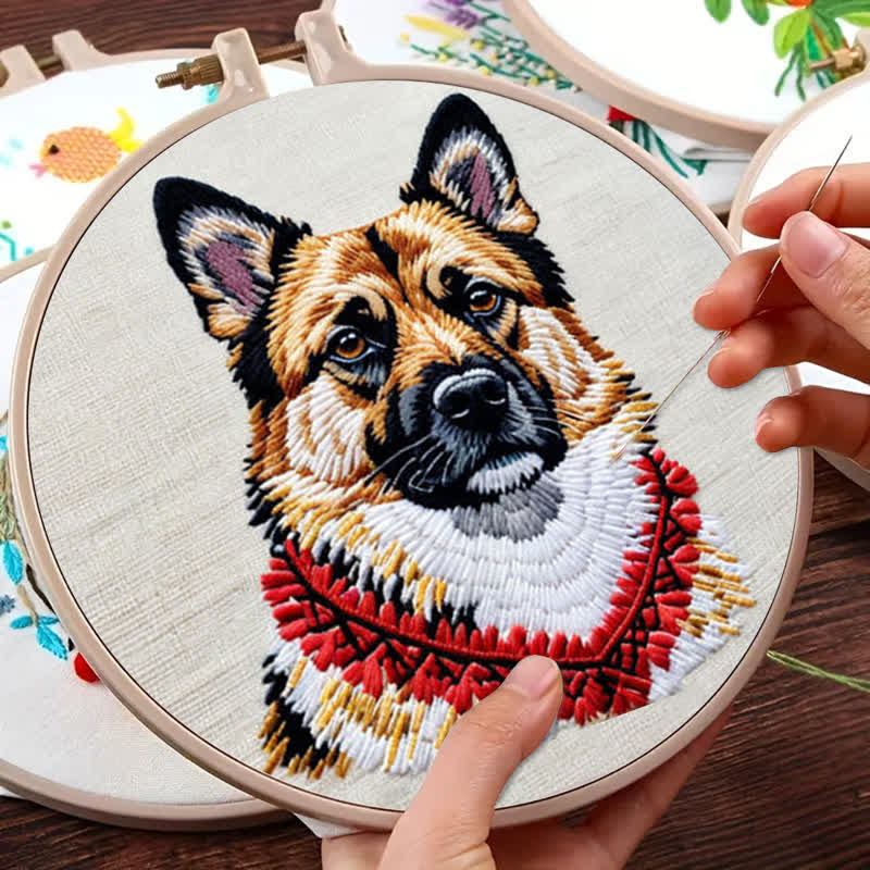 Rubbyoo Embroidery Kit - German Shepherd - image 8