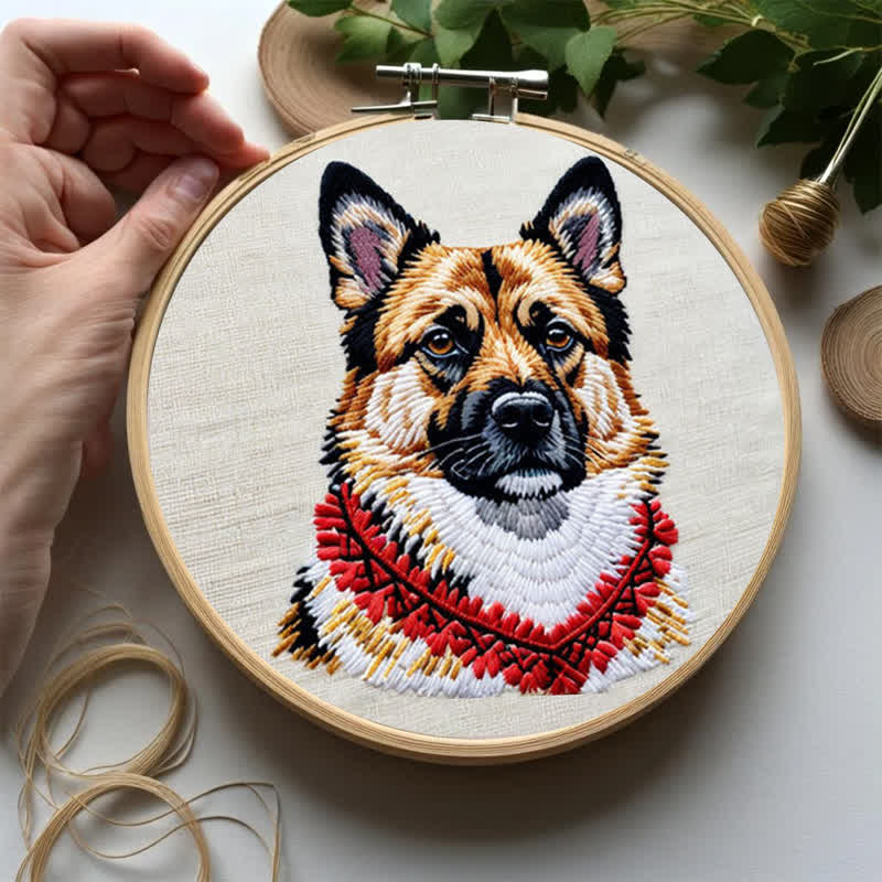 Rubbyoo Embroidery Kit - German Shepherd - image 5