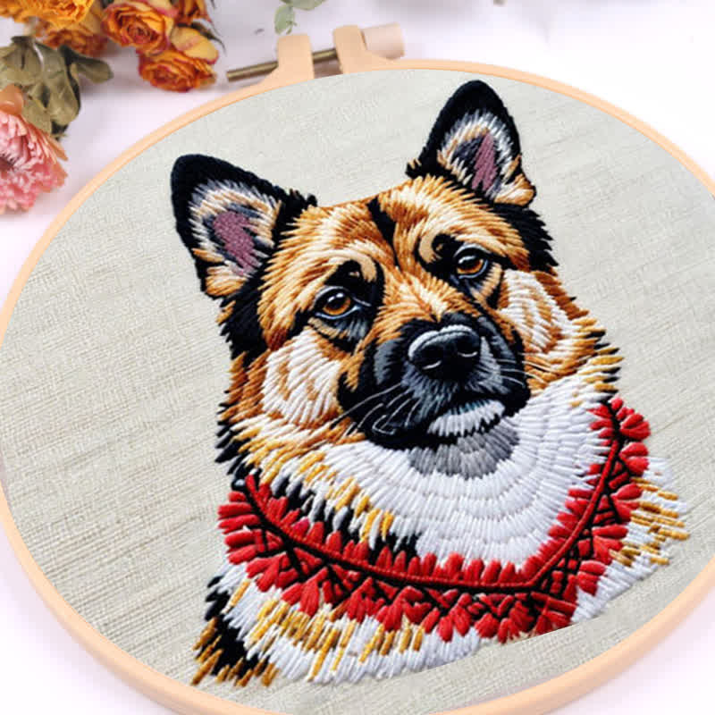 Rubbyoo Embroidery Kit - German Shepherd - image 6