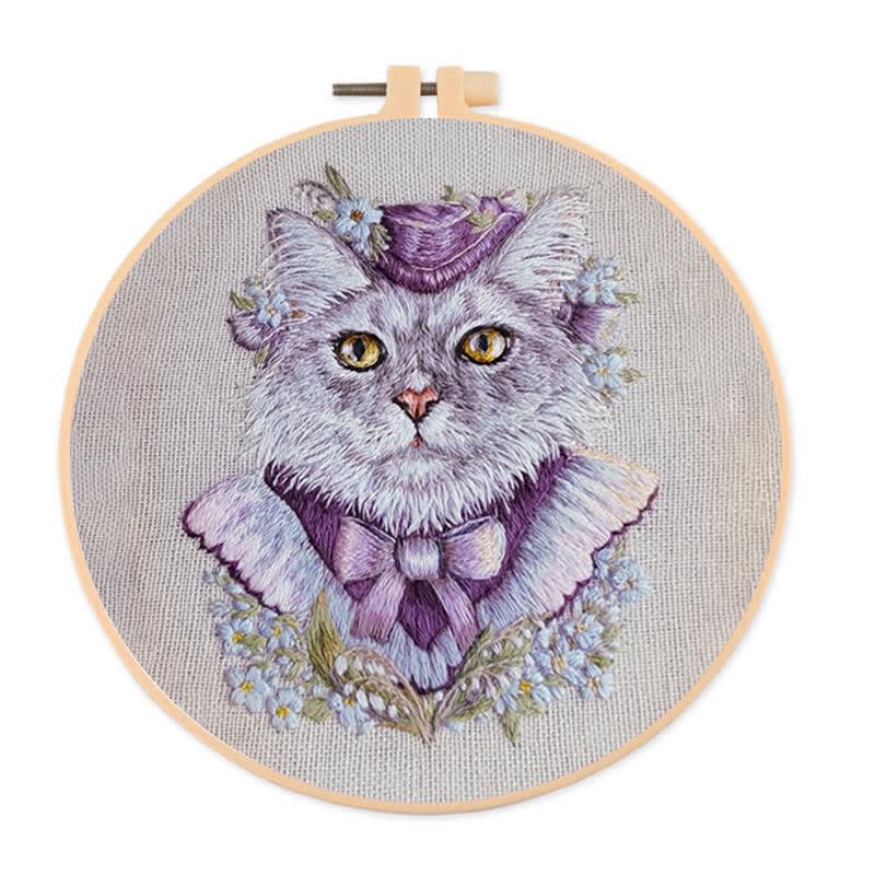 Rubbyoo Embroidery Kit - Elegant Kitten - image 0