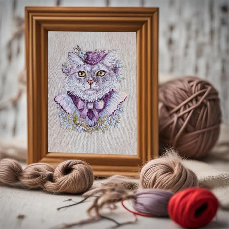 Rubbyoo Embroidery Kit - Elegant Kitten - image 2