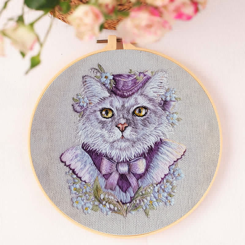 Rubbyoo Embroidery Kit - Elegant Kitten - image 3