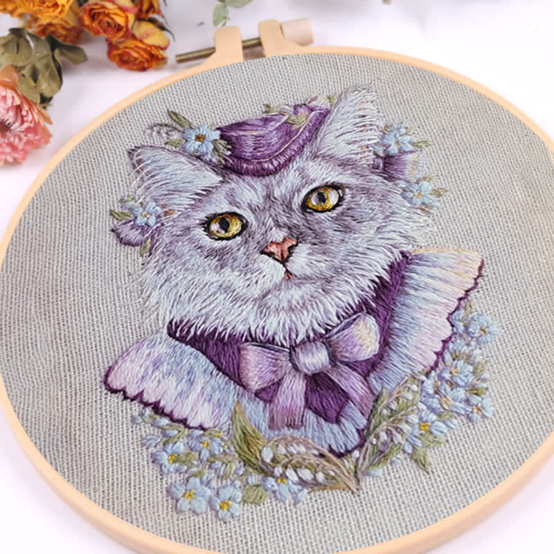 Rubbyoo Embroidery Kit - Elegant Kitten - image 7