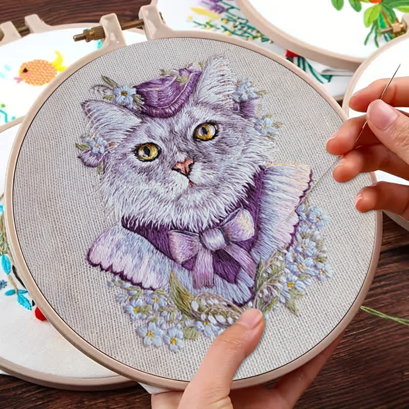 Rubbyoo Embroidery Kit - Elegant Kitten - image 8