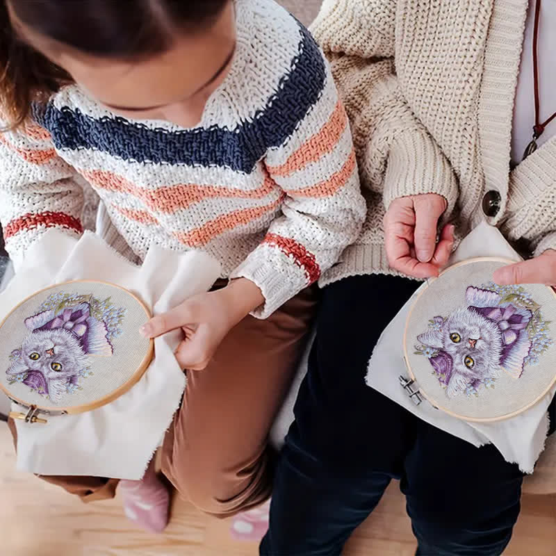 Rubbyoo Embroidery Kit - Elegant Kitten - image 5