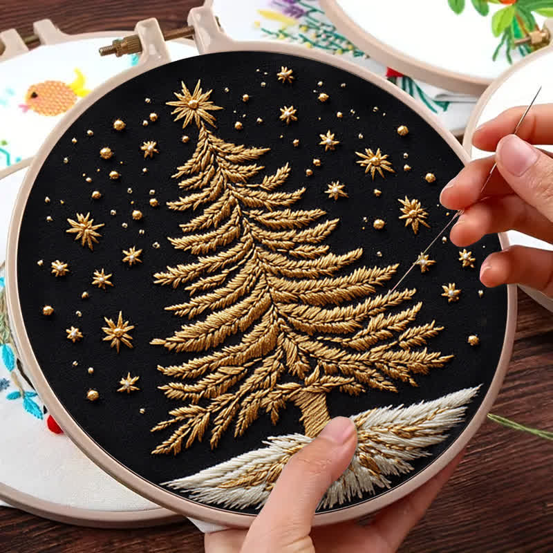 Rubbyoo Embroidery Kit - Christmas tree1 - image 7