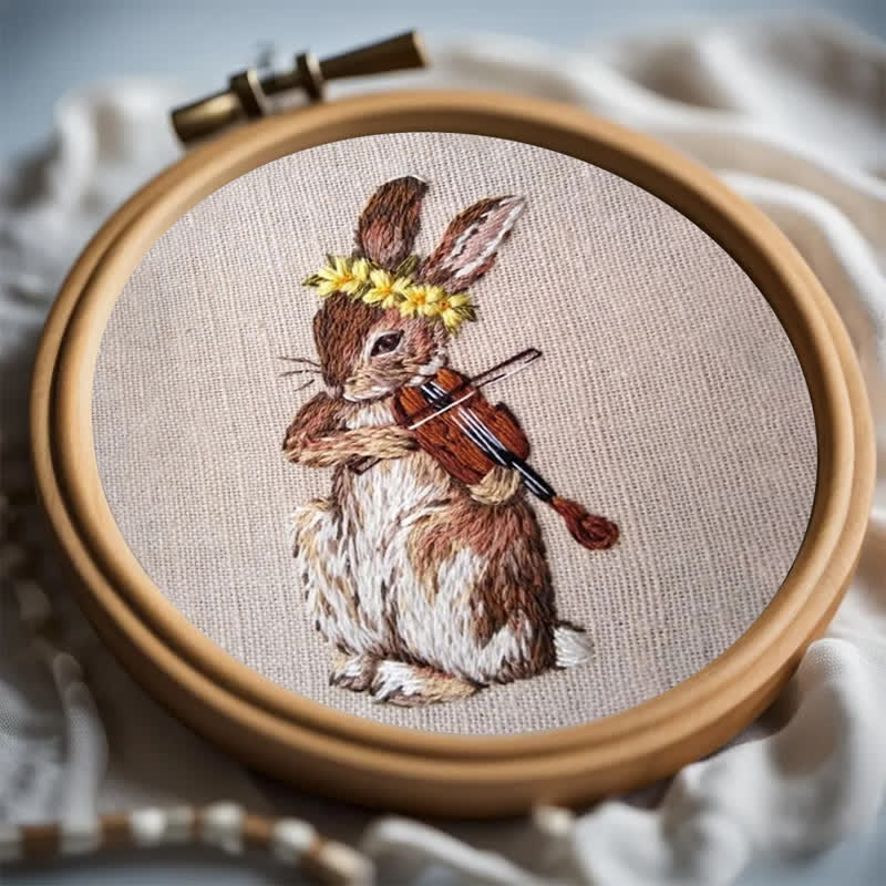Rubbyoo Embroidery Kit - Rabbit Playing Violin - image 4