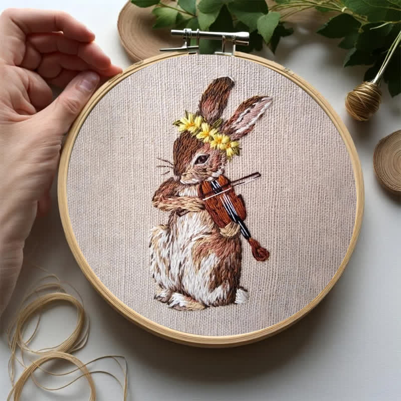 Rubbyoo Embroidery Kit - Rabbit Playing Violin - image 7
