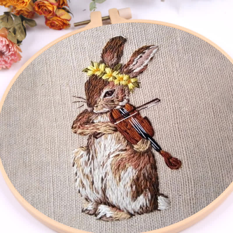 Rubbyoo Embroidery Kit - Rabbit Playing Violin - image 6