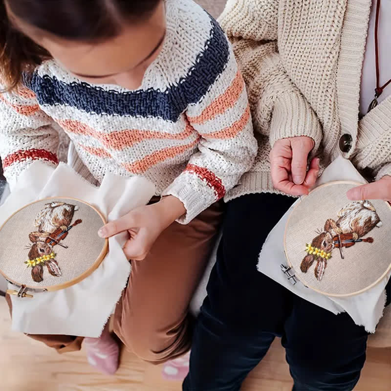 Rubbyoo Embroidery Kit - Rabbit Playing Violin - image 5