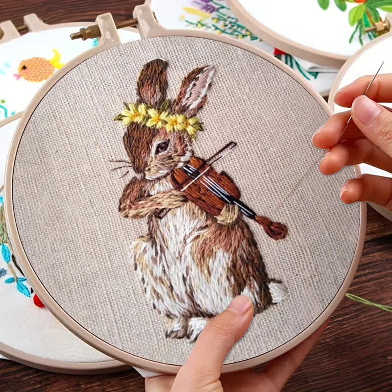 Rubbyoo Embroidery Kit - Rabbit Playing Violin - image 8