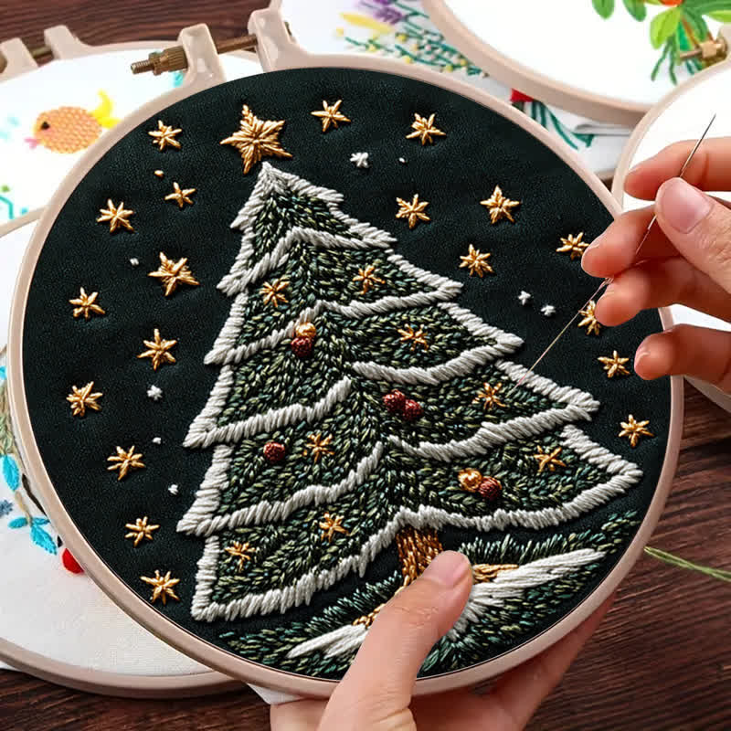 Rubbyoo Embroidery Kit - Christmas tree2 - image 8