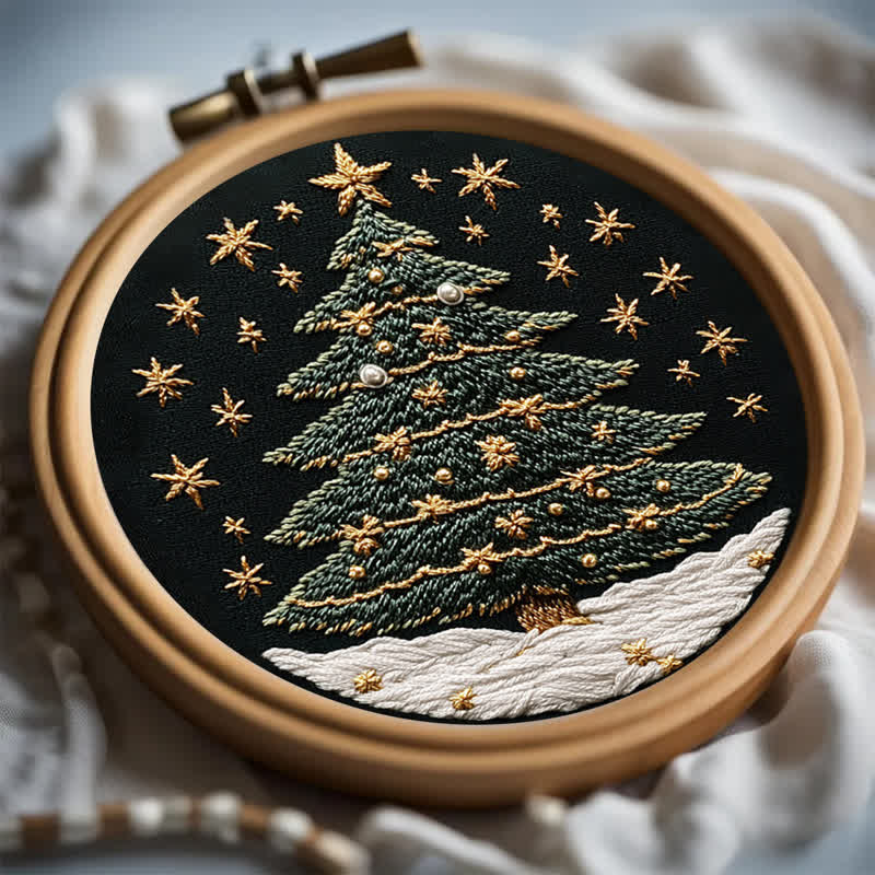 Rubbyoo Embroidery Kit - Christmas tree3 - image 5