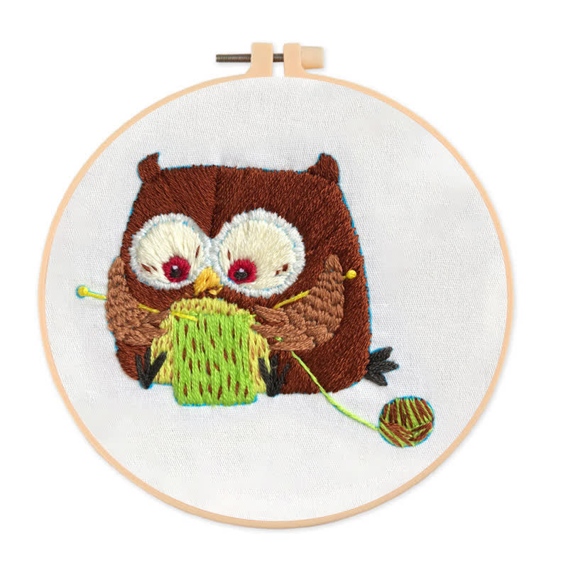 Rubbyoo Embroidery Kit - Cute Owl - image 0
