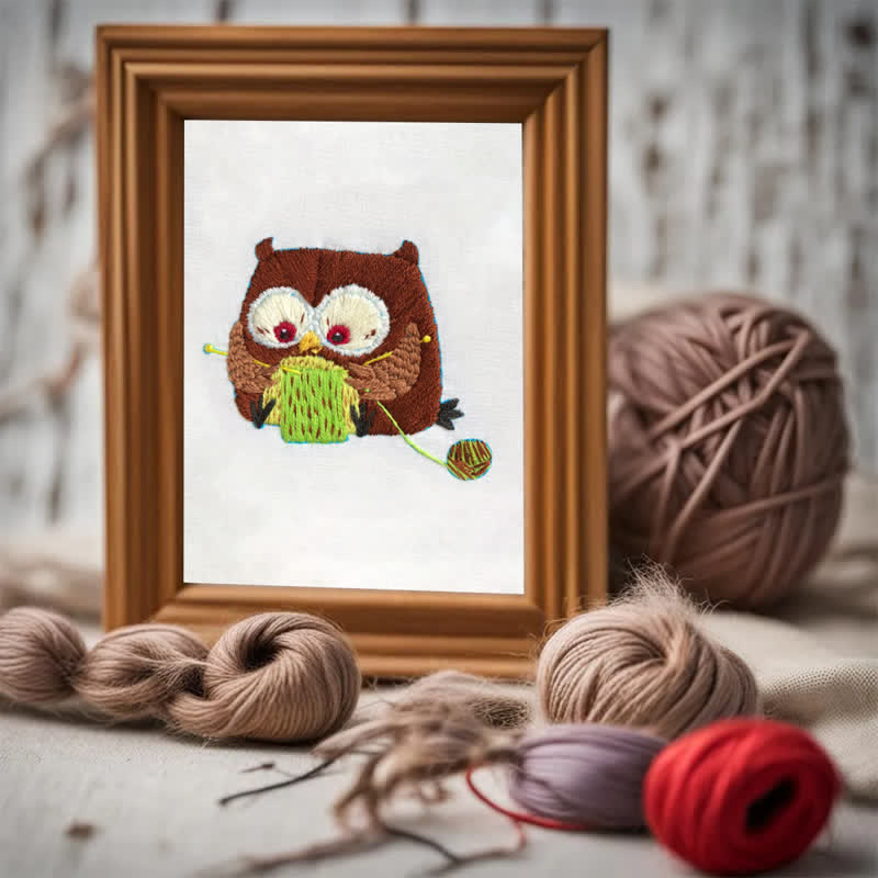 Rubbyoo Embroidery Kit - Cute Owl - image 3