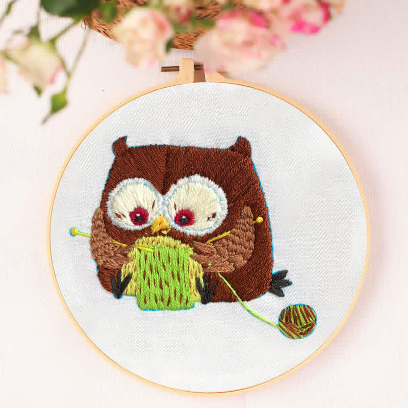 Rubbyoo Embroidery Kit - Cute Owl - image 4