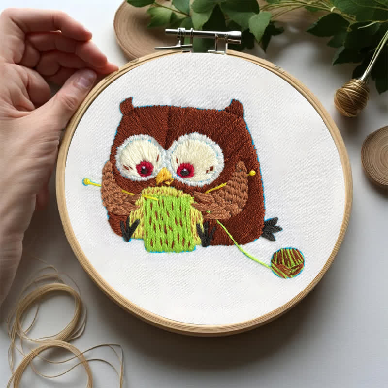 Rubbyoo Embroidery Kit - Cute Owl - image 7