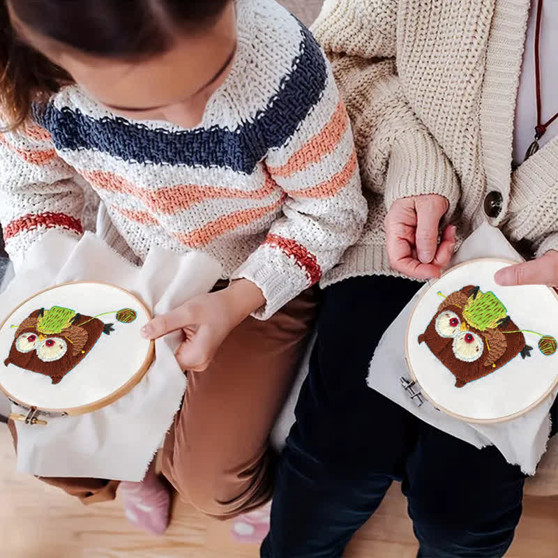 Rubbyoo Embroidery Kit - Cute Owl - image 6