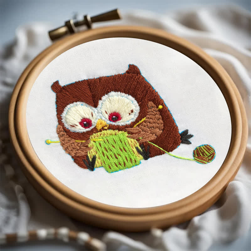 Rubbyoo Embroidery Kit - Cute Owl - image 5