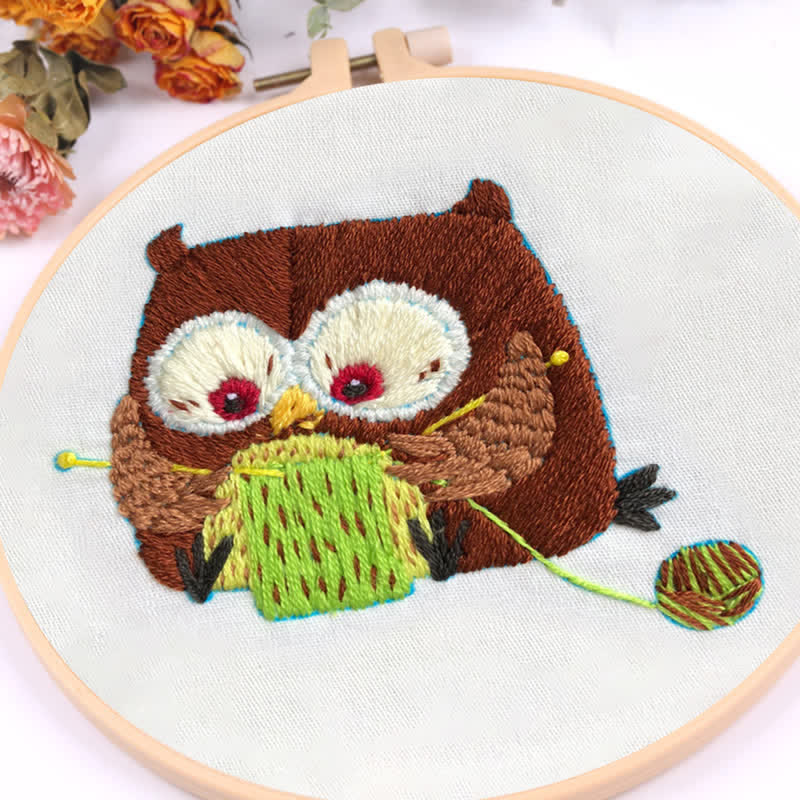 Rubbyoo Embroidery Kit - Cute Owl - image 8