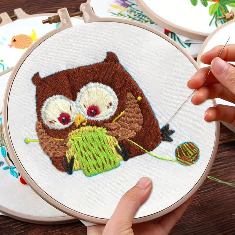 Rubbyoo Embroidery Kit - Cute Owl - image 9