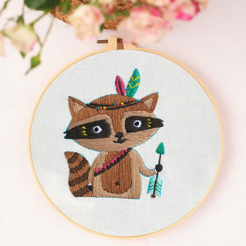 Rubbyoo Embroidery Kit - Raccoon Cub - image 4